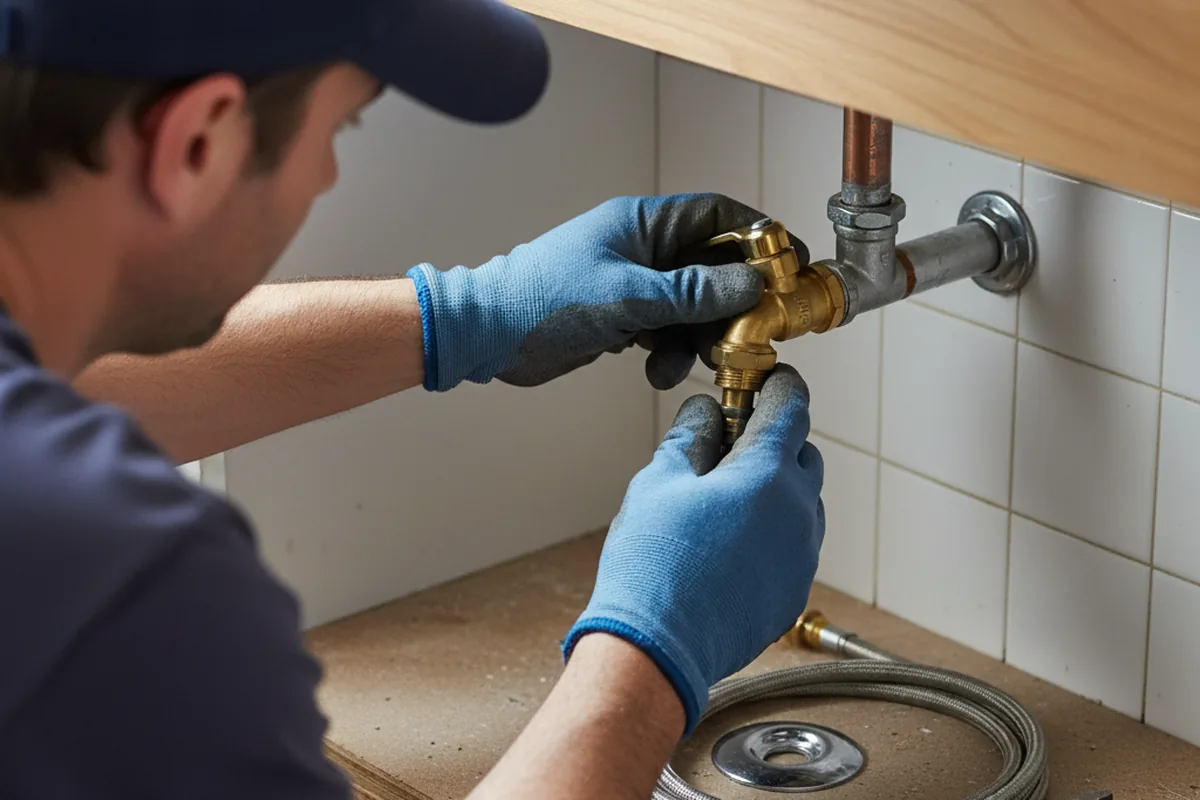 Shutoff valve and fitting work during Faucet and Fixture Repair in Closter